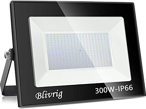 Jefedana led strahler außen Superhell Außenstrahler,IP66 Wasserdicht LED Fluter Flutlicht led aussenstrahler Außenstrahler (Warmweiß, 300W)