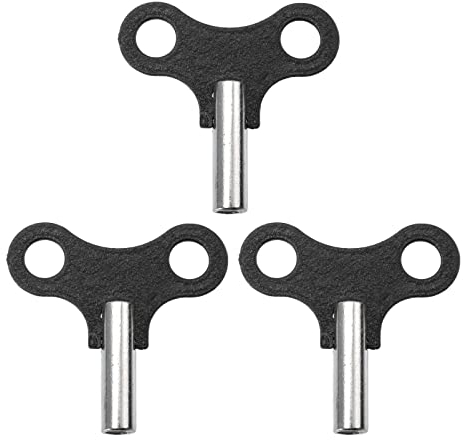 TOPPERFUN 3 Stück 4,4mm Universal Aufzugs Schlüssel, Edelstahl Aufzugsuhrschlüssel, Aufzugsuhrschlüssel, Uhr Reparaturwerkzeug zum Aufziehen von Pendel Wanduhren, Metalluhren