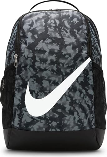 Nike Rucksack Youth Brasilia Backpack - Cat Aop Fa24, Black/Black/White, HF6651-010, MISC