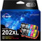 Uniwork 202 XL 202XL Druckerpatronen Kompatibel für Epson Multipack 202 für Epson XP-6100 XP-6000 Druckerpatronen XP-6105 Patronen Expression Premium XP-6005 (10er-Pack)