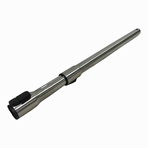 Edelstahl Teleskoprohr 2teilig für Miele Serie S 300 (S311 / S318 / S371 / S381 / ..) mit Einrastunfktion am Griff/Düse von Microsafe