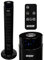 MYLEK Tower Fan 34 Inch Oscillating Slim Floor Standing Cool Air Circulator, Remote Control, Timer, Ioniser, Quiet, 3 Cooling Settings, Temp Display, Bedroom, Home Or Office (Black)