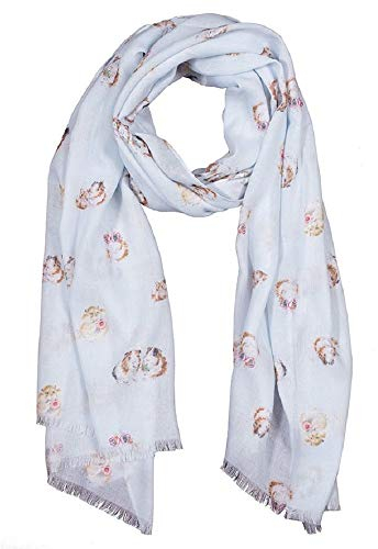 Wrendale Designs by Hannah Dale - Lettuce Be Friends Lightweight Guinea Pig Scarf - 70cm by 190cm