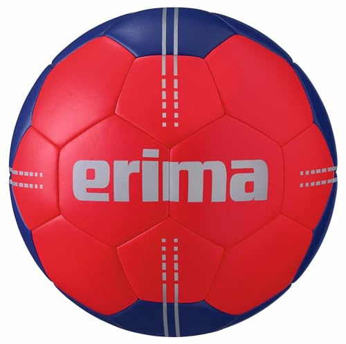 Erima Unisex-Kinder Pure Grip No. 3 Hybrid Handball (7202102), rot/new Navy, 0