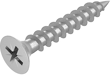 SECCARO Viti per truciolato 6 x 40 mm, in acciaio inox V2A VA A2, viti per legno con filettatura completa, Phillips a croce/PZ, 200 pezzi