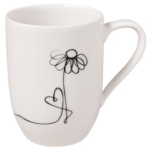 Villeroy & Boch Statement, Taza Con Asa Family, 280 Ml, Porcelana Premium, Blanco