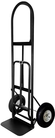 Olympia Tools 800 Lb Sack Hand Truck with Folding Nose, D Handle and 10 Pneumatic Wheels for Home and Office Use