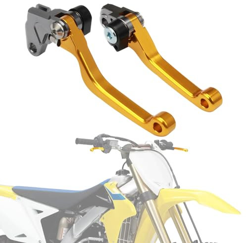 BIUGERCN Leva Freno Moto Dirt Bike Leva Frizione Pieghevole in Alluminio per RM 85 RM 125 RM 250 YZ80 YZ85 Motocross