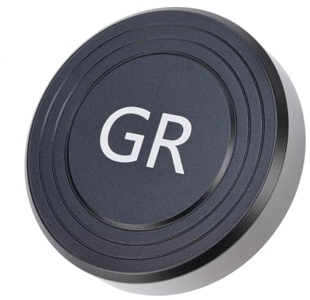 Hersmay Metallobjektivlock för Ricoh GR III GR IIIx HDF och GR II kamera, Ricoh GR III objektivlock, objektivlock för Ricoh GRIII GRIIIx GRIIIHDF GRII, tillverkad av högkvalitativ aluminiumlegering