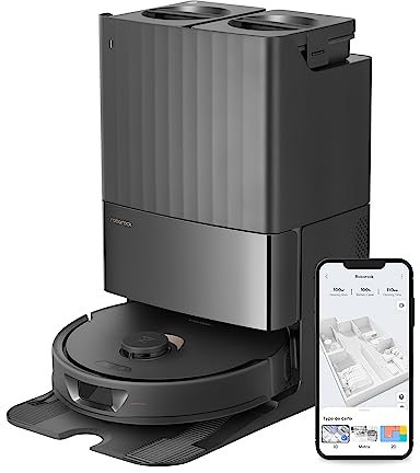 roborock Qrevo Robot Aspirador y fregasuelos, Automáticas de Vaciado, Lavado, Secado, Limpieza de la Base y Autorrellenado, Mapeo 3D, 5500 Pa (Reacondicionado)