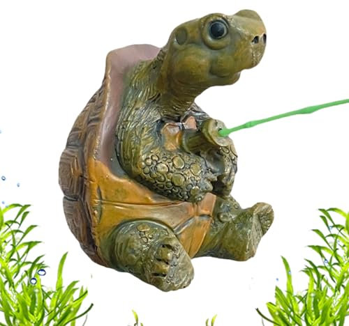 Pond Tortoise Garden Figure- Turtle Statue, Ornement du Jardin en résine synthétique | Décor de Tortue étang pour l'extérieur, Figure Animale réaliste, Sculpture de Tortue de pelouse, décoration