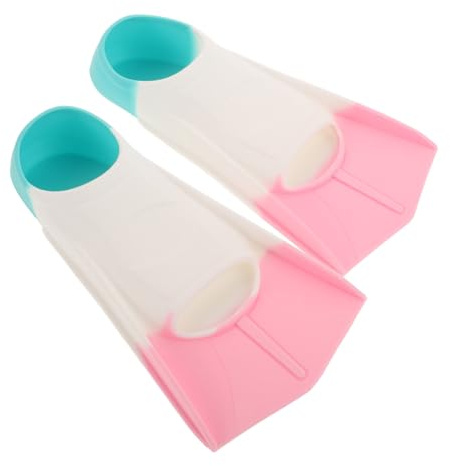 Abaodam Fins for Snorkeling and Swimming Short Silicone Flippers for Adults and Boys and Girls Lightweight and Flexible Design for Training and Leisure Activities Travel