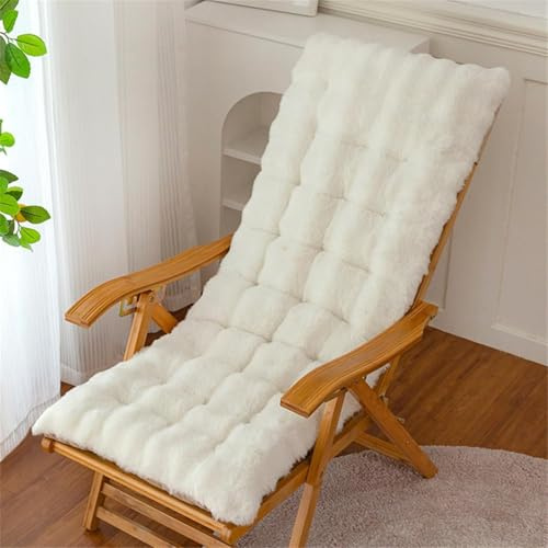 Morkite Coussin Chaise Longue, Peluche Coussins pour Bains de Soleil avec Sangles, Coussin Bain de Soleil Confortable et Doux, Matelas Transat pour Jardin, Terrasse, Balcon