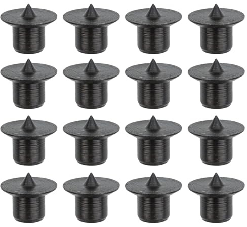 Holzdübel Zentrierspitzen 16 Stück, Dübelmarkierer Dübelspitzen, Dübelloch Markierer Dübelhilfe Holzdübe, Dübelsetzer 6/8/10/12 mm Dübe Set für Holzarbeiten Bohrwerkzeuge (schwarz)