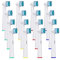 FLM Precision Clean EB17-4 - Aufsteckbürsten Kompatibel für Braun Oral B Elektrischen Zahnbürsten, 16 Stück