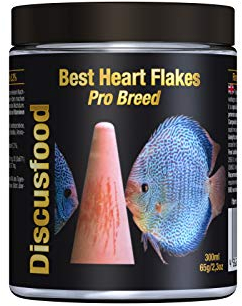 Best Heart Pro Breed Premium Fischfutter, Flockenfutter, Rinderprotein als Flocke, mit Vitaminen und Mineralien, alle Zierfisch, speziell auch für Diskus oder Welse, unterstützt die Fischzucht