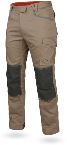 WÜRTH MODYF Bundhose Stretch X - professionelle Arbeitshose für Herren - Bundhose mit Reißverschluss - in der Größe 94 in Beige