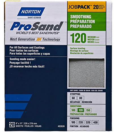 Norton ProSand 9 x 11 Sanding Sheets 120G 20pack