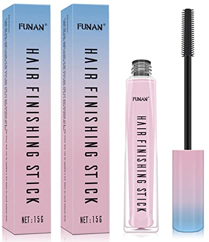 Haar-Finishing-Stick, 2 Stück, für kleine gebrochene Haarcreme, gebrochenes Haar, Haargel für Frauen, natürlich erfrischend, Haarwachs-Stick, nicht fettend und nicht klebrig.