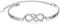 Flyow 925 Sterling Silber Unendlichkeit Inspirierend Armbänder mit Nachricht Always My Sister, Forever My friend Verstellbare Schwestern Armbänder für Damen Mädchen (Sister Double Infinity)