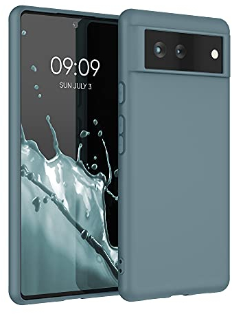 kwmobile Hülle kompatibel mit Google Pixel 6 Hülle - weiches TPU Silikon Case - Cover geeignet für kabelloses Laden - Arctic Night
