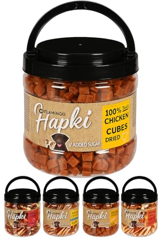 Flamingo - Snack Hapki pour Chien - Blocs Tendres au Poulet - Idéal pour Labrador, Border Collie, Beagle et Bulldog Français - 750 g XXL