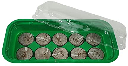 Sesua Anzuchtset inkl. 10 Quelltabs Quelltabletten Zimmergewächshaus Treibhaus Aufzucht