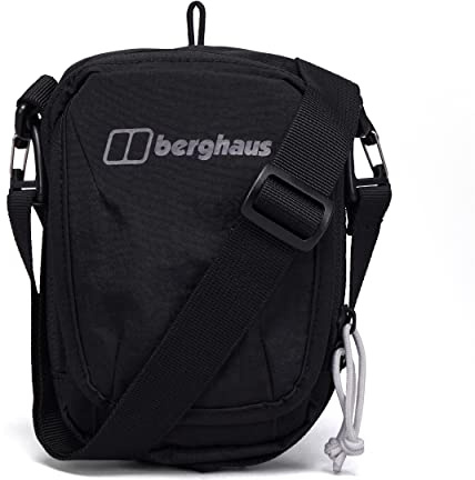 Berghaus Unisex Xodux X-Body Cross Body Bag | Compartmentalized Storage | Adjustable Strap Cross Body Bag, Black/Black, One Size