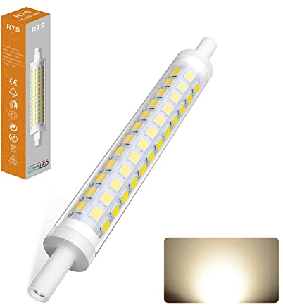 Lampadina R7S LED 118mm,Dimmerabile,900LM,9W LED Equivalenti R7S 118 mm 70w Lampadine Alogena,IC Corrente costante ha Lampadina Nessun strobo,AC100-230V (Color : Bianco Naturale, Size : 118MM 1pcs)