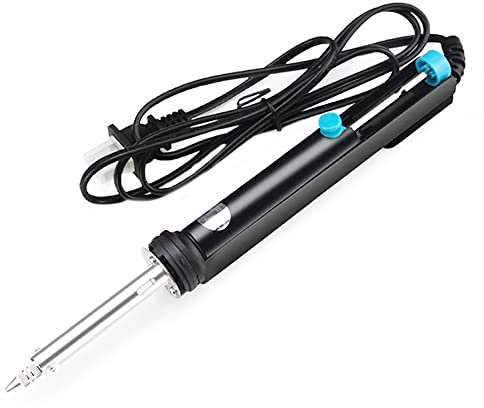 Desoldering Pump Solder Wick, Electric Desoldering Pump, Remover Tool Included 1PC Sucker Pump and 2PCS Desoldering Wick Braid Wire, 1.6m Length (Alumium Alloy Type)