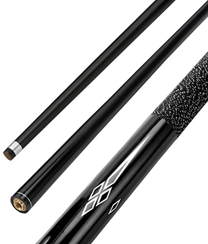 YRU Biljardkö 147CM Pool Cue Stick Carbon Fiber 1/2 Fogade Lönnhandgjorda Biljardpooler, Mycket Trevligt Grepp 19-21oz(Size:13MM)