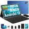 MEBERRY Android Tablette 16 Go RAM+256 Go ROM (TF 1To) avec Processeur Octa-Core 2.0 GHz, 5G WiFi丨5+13MP丨8600mAh丨Certifié GMS丨2 en 1 Tablette - Bleu
