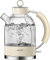 ASCOT Electric Kettle, Glass Electric Tea Kettle, Gift for Man/Women/Family, 1.5L Glass Tea Heater & Hot Water Boiler, BPA-Free, Auto Shut-Off Boil-Dry Protection (Cream) (K2)