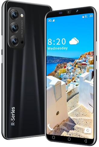 WRTogo Teléfonos Móviles 3G, 16GB ROM/128GB SD,Quad Core MTK6580, Android 9.0, Dual SIM, Doble cámara，WiFi/GPS/Face ID (N80-Negro)