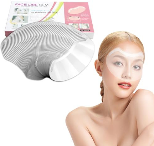 50 Pcs Viseras Faciales Transparentes Desechables de Plástico para Peluquería Corte, Visera de Protección Transparente para Ducha, Suministros de Peluquería y Extensiones de Pestañas Párpado de Ojos