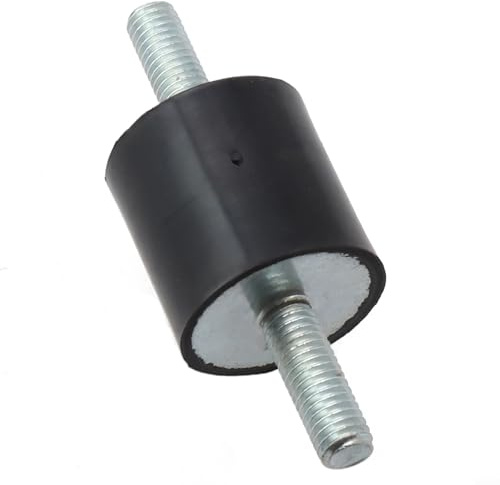 Zilimontt 4 piedini antivibranti in gomma con filettatura M8 per aria condizionata, compressori a pompa di calore, motori diesel, saldatrici, cuscinetti di riduzione del rumore, per interni