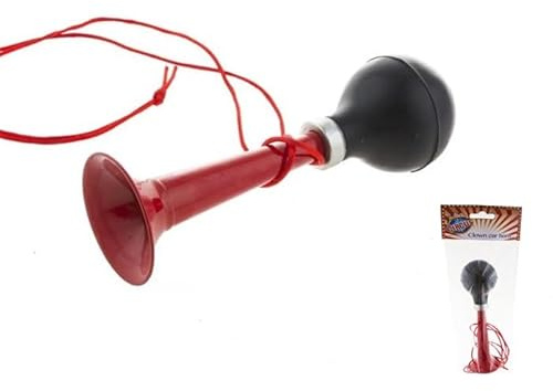 LP Divertissements Trompette pouêt pouêt avec Corde Noir Rouge 18cm
