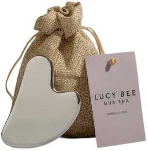 Stainless Steel Gua Sha Tool, Facial Sculpting, Lifts, Tones & Reduces Puffiness, Reusable, Cool-to-Touch Face & Neck Massage Tool for Skincare Routine