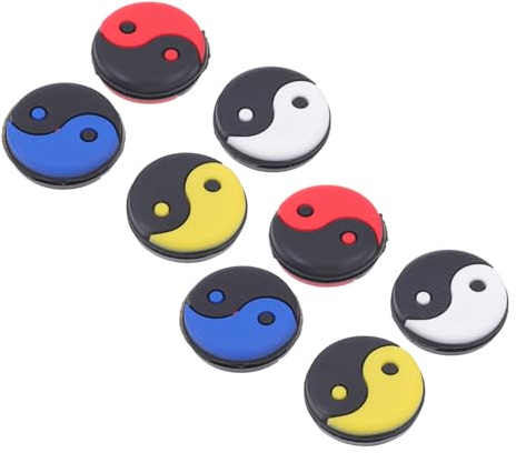 Abaodam Amortiguadores de Vibraciones para Raquetas de Tenis, 8 Unidades (2, 2, 2, 2), Gel de Sílice Absorbente, Accesorio Ligero para Entrenamiento y Competición de Tenis