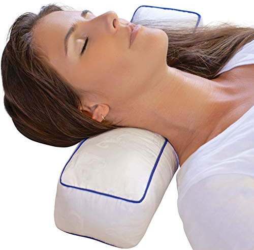 Nature's Guest Adjustable Cervical Neck Roll Bolster Pillow for Sleeping, Neck Pain Relief, Spine Support, Travel, Leg Support, Pregnancy, Cotton Cover, Hypoallergenic Microfiber Fill
