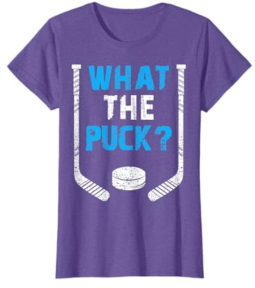 Funny What The Puck Ice Hockey Player Winter Sports Lover T-Shirt