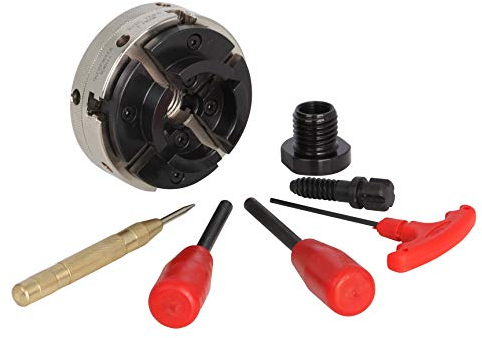 VINWOX SCR4-4 Wood Lathe Chuck, 4-Jaw Self-Centering Chuck, with 1x8TPI Thread & 3/4x16TPI Adapter, 3 Years Warranty