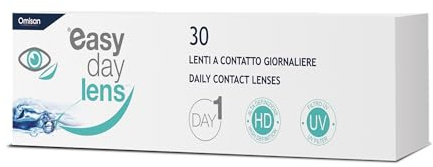 Easy Day Lens, 30 Lenti A Contatto monouso Giornaliere per la correzione della miopia, -1,75
