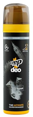 Crep Protect Shoe Deodorizer Spray - Shoe Smell Eliminator Delivers 24-Hour Odor Protection, Residue-Free Formula for All Sneakers, Refreshing Scent (Vanquish, 150ml)
