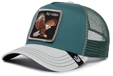 Goorin Bros. Trucker Cap Eagle Fan Grün Grau, Size:OneSize