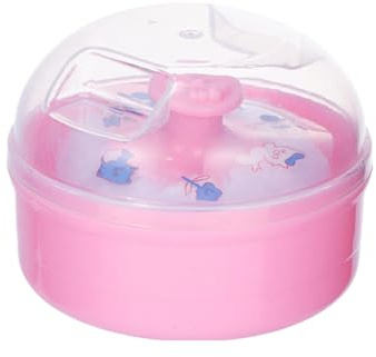 Borla de polvo para polvos corporales - Aplicador de polvos corporales para niños pequeños | Borla de polvo corporal para niños pequeños después del baño y estuche para base de polvo corporal