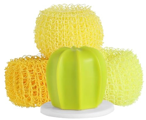 Cepillo para platos | con 3 cabezales de toma ergonómica, limpiador a prueba de arañazos, cepillo de vajilla y limpiador de ollas, para descansar, lavar, hogar, baño, ollas, estufas, estufas, estufa