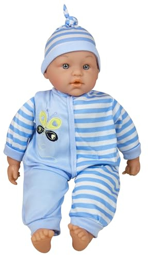 Lissi Dolls 16 Inch Talking Baby Doll - 24 Sounds Interactive Toy, Blue