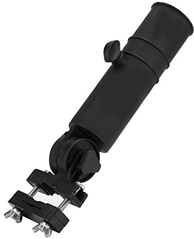 Schirm Halter, universeller justierbarer Regenschirm Stand für Fahrrad Spaziergänger Kinderwagen Rollstuhl