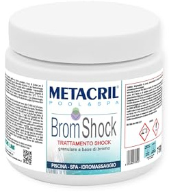 Metacril Bromo Shock, Formato Granulare, per Piscine e Spa Idromassaggio - 750 GR